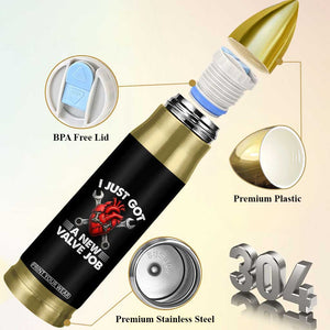 Cool Heart Surgery Survivor Bullet Tumbler Funny Valve Job Coronary Bypass Artery Open Heart Surgery
