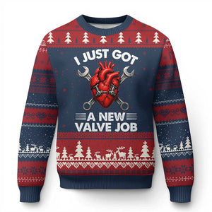 Cool Heart Surgery Survivor Ugly Christmas Sweater Funny Valve Job Coronary Bypass Artery Open Heart Surgery
