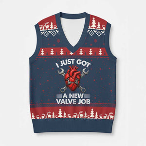 Cool Heart Surgery Survivor V-Neck Knit Sweater Vest Funny Valve Job Coronary Bypass Artery Open Heart Surgery