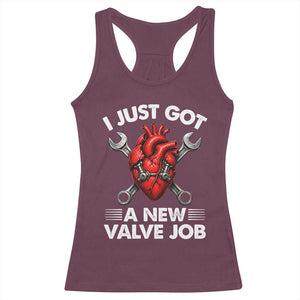 Cool Heart Surgery Survivor Racerback Tank Top Funny Valve Job Coronary Bypass Artery Open Heart Surgery