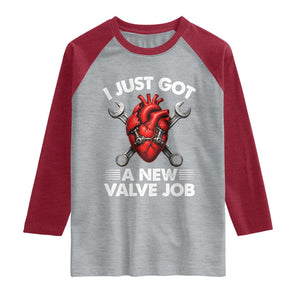 Cool Heart Surgery Survivor Raglan Shirt Funny Valve Job Coronary Bypass Artery Open Heart Surgery