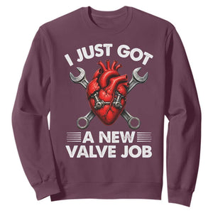 Cool Heart Surgery Survivor Sweatshirt Funny Valve Job Coronary Bypass Artery Open Heart Surgery