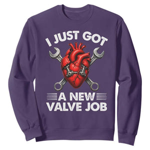 Cool Heart Surgery Survivor Sweatshirt Funny Valve Job Coronary Bypass Artery Open Heart Surgery