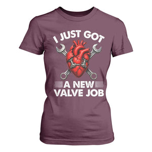 Cool Heart Surgery Survivor T Shirt For Women Funny Valve Job Coronary Bypass Artery Open Heart Surgery