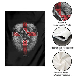 Lion of Judah Cross Trinidadian Flag Garden Flag Christian Faith Trini Trinidad And Tobago Pride