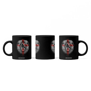 Lion of Judah Cross Trinidadian Flag Coffee Mug Christian Faith Trini Trinidad And Tobago Pride