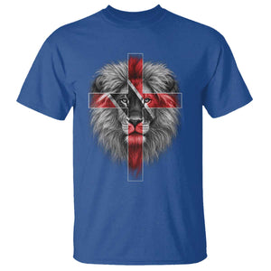 Lion of Judah Cross Trinidadian Flag T Shirt Christian Faith Trini Trinidad And Tobago Pride