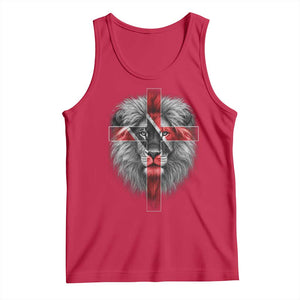 Lion of Judah Cross Trinidadian Flag Tank Top Christian Faith Trini Trinidad And Tobago Pride