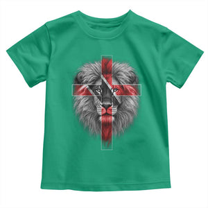 Lion of Judah Cross Trinidadian Flag Toddler T Shirt Christian Faith Trini Trinidad And Tobago Pride