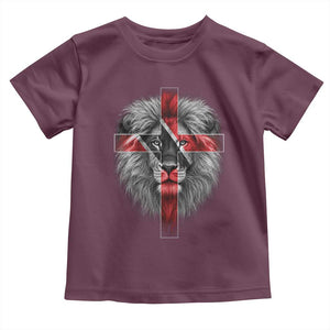 Lion of Judah Cross Trinidadian Flag Toddler T Shirt Christian Faith Trini Trinidad And Tobago Pride