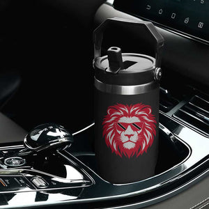 Trinidad and Tobago Lion Flip Straw Tumbler Vintage Caribbean Pride TS10 Print Your Wear