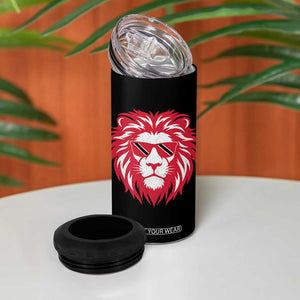 Trinidad and Tobago Lion 4 in 1 Can Cooler Tumbler Vintage Caribbean Pride TS10 Print Your Wear