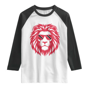 Trinidad and Tobago Lion Raglan Shirt Vintage Caribbean Pride TS10 White Black Print Your Wear