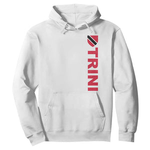 Vintage Trini Hoodie Trinidad and Tobago Flag Minimalist Patriotic Caribbean Pride TS10 White Print Your Wear