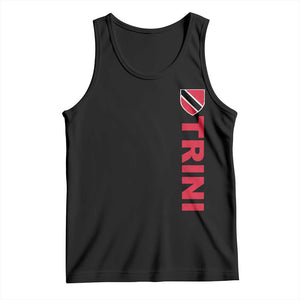 Vintage Trini Tank Top Trinidad and Tobago Flag Minimalist Patriotic Caribbean Pride TS10 Black Print Your Wear