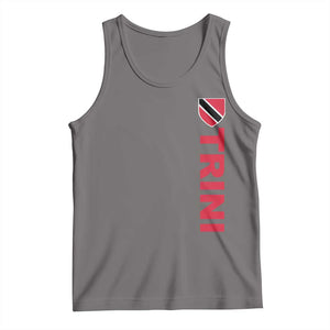 Vintage Trini Tank Top Trinidad and Tobago Flag Minimalist Patriotic Caribbean Pride TS10 Deep Heather Print Your Wear