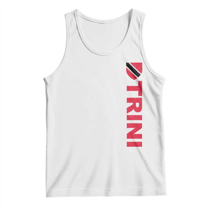 Vintage Trini Tank Top Trinidad and Tobago Flag Minimalist Patriotic Caribbean Pride TS10 White Print Your Wear