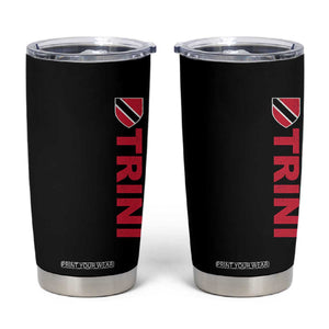 Vintage Trini Tumbler Cup Trinidad and Tobago Flag Minimalist Patriotic Caribbean Pride TS10 Black Print Your Wear