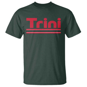Retro Trini T Shirt Trinidad and Tobago Flag Caribbean Pride Heritage Gift TS10 Dark Forest Green Print Your Wear