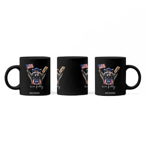 Funny Two Fiddy Raccoon Patriotic Coffee Mug USA Flag Hot Dog Fourth of July USA 250th Anniversary