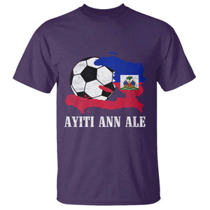 Ayiti Ann Ale Haiti Soccer T Shirt Haitian Football Fan Pride Flag Graphic Caribbean Sports