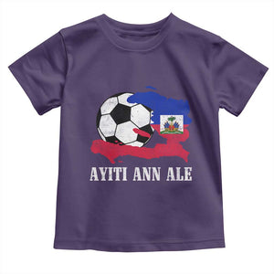 Ayiti Ann Ale Haiti Soccer Toddler T Shirt Haitian Football Fan Pride Flag Graphic Caribbean Sports