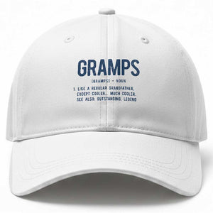 Grandpa Gift For Gramps Baseball Cap Fathers Day Birthday Gift Idea
