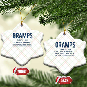 Grandpa Gift For Gramps Ceramic Ornament Fathers Day Birthday Gift Idea