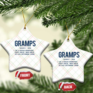 Grandpa Gift For Gramps Ceramic Ornament Fathers Day Birthday Gift Idea