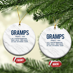Grandpa Gift For Gramps Ceramic Ornament Fathers Day Birthday Gift Idea