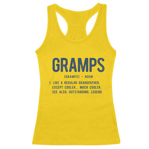Grandpa Gift For Gramps Racerback Tank Top Fathers Day Birthday Gift Idea