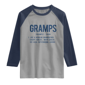 Grandpa Gift For Gramps Raglan Shirt Fathers Day Birthday Gift Idea
