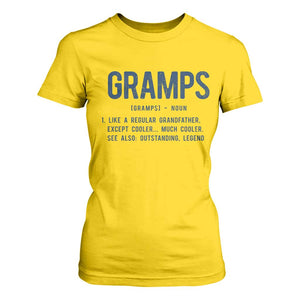 Grandpa Gift For Gramps T Shirt For Women Fathers Day Birthday Gift Idea