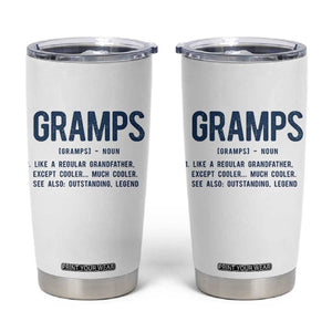 Grandpa Gift For Gramps Tumbler Cup Fathers Day Birthday Gift Idea