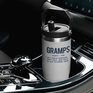 Grandpa Gift For Gramps Flip Straw Tumbler Fathers Day Birthday Gift Idea