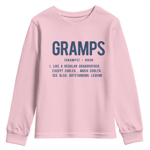 Grandpa Gift For Gramps Youth Sweatshirt Fathers Day Birthday Gift Idea
