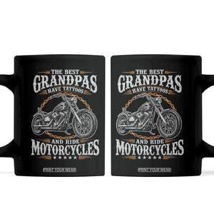 Biker Grandpa Best Grandpas Have Tattoos and Ride Motorcycles Coffee Mug