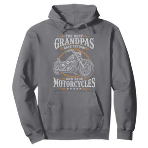 Biker Grandpa Best Grandpas Have Tattoos and Ride Motorcycles Hoodie