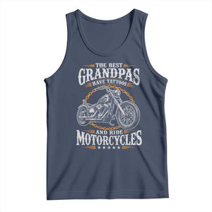 Biker Grandpa Best Grandpas Have Tattoos and Ride Motorcycles Tank Top