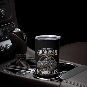 Biker Grandpa Best Grandpas Have Tattoos and Ride Motorcycles Tumbler Cup