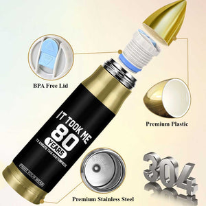 80th Birthday Bullet Tumbler To Create This Masterpiece 80 Year Old Gift TS10 Print Your Wear
