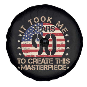 90th Birthday Spare Tire Cover It Took Me 90 Years To Create This Masterpiece Vintage American Flag