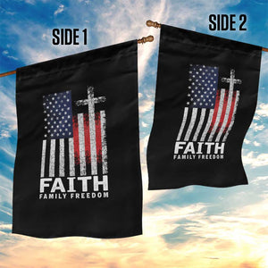 Faith Family Freedom Garden Flag Charlie Kirk Patriotic Christian Vintage USA Flag TS10 Print Your Wear