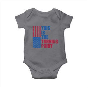 This is The Turning Point Baby Onesie USA Flag Patriotic Freedom Conservative TS10 Charcoal Print Your Wear