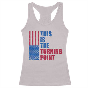 This is The Turning Point Racerback Tank Top USA Flag Patriotic Freedom Conservative TS10 Ice Gray Print Your Wear