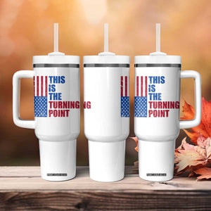 This is The Turning Point Tumbler With Handle USA Flag Patriotic Freedom Conservative TS10 Print Your Wear
