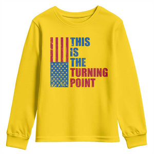 This is The Turning Point Youth Sweatshirt USA Flag Patriotic Freedom Conservative TS10 Daisy Print Your Wear
