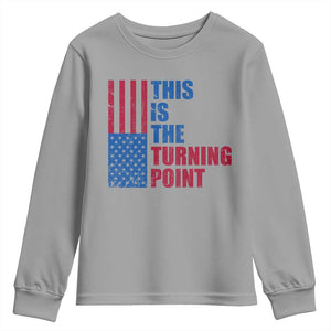 This is The Turning Point Youth Sweatshirt USA Flag Patriotic Freedom Conservative TS10 Sport Gray Print Your Wear
