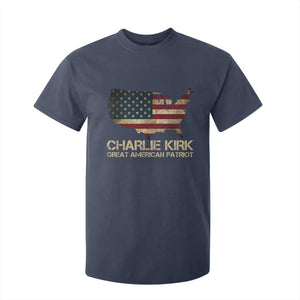 Charlie Kirk T Shirt For Kid Great American Patriot USA Flag TS10 Navy Print Your Wear