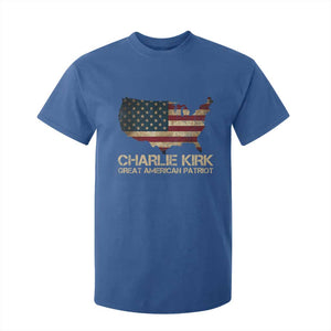 Charlie Kirk T Shirt For Kid Great American Patriot USA Flag TS10 Royal Blue Print Your Wear